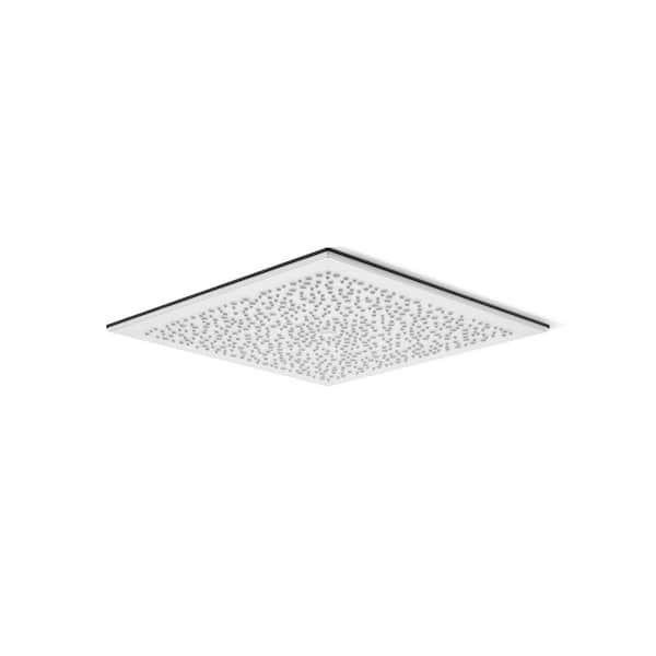 KOHLER Real Rain 1-Spray Patterns 19.2 in. Single Wall Mount Fixed Shower Head in White
