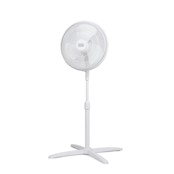BFP16MX 16 in. Pedestal Fan, Standing Fan with 3 Speed Settings, White