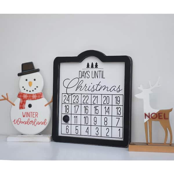 Christmas Magnetic Advent Countdown Calendar Fridge Magnet Santa Snowman Tree 