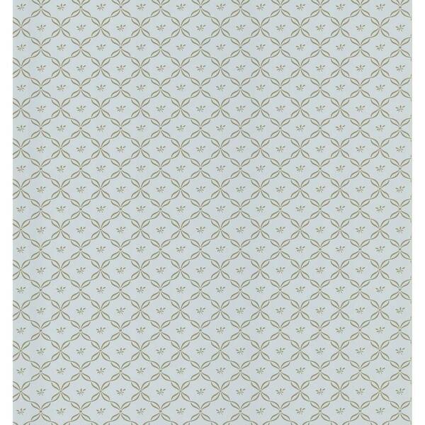 Brewster 56 sq. ft. Ribbon Trellis Wallpaper