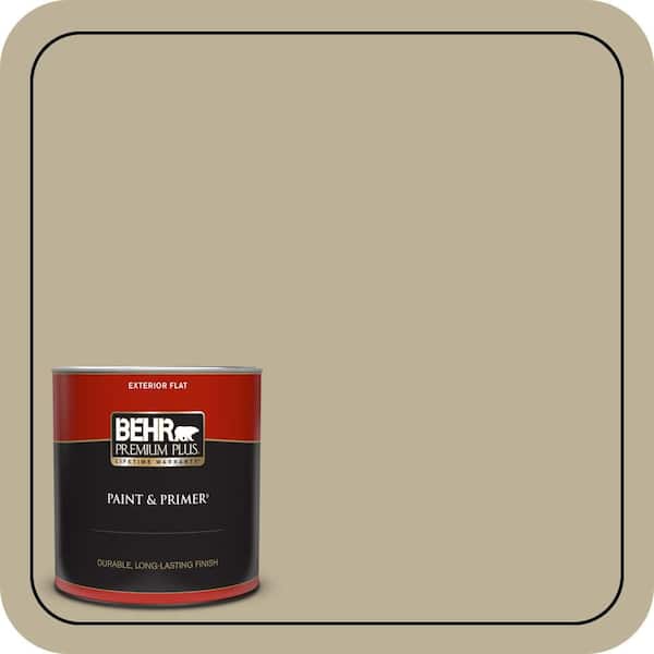 BEHR PREMIUM PLUS 1 qt. #770D-4 Clay Pebble Flat Exterior Paint & Primer