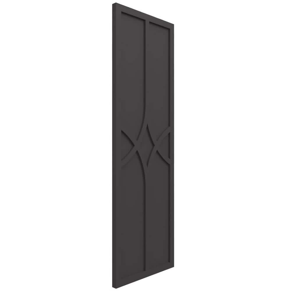 Shadow Mountain Raised Panel PVC Decorative Shutters, 12" x 55"