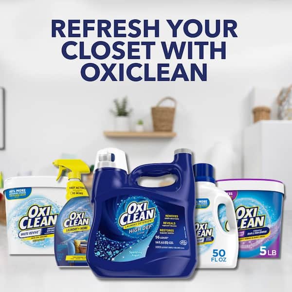 OxiClean 144 oz. Oxi Clean Sparkling Fresh Scent Liquid Laundry Detergent  (96 Loads) (6-Pack) 00073-6 - The Home Depot
