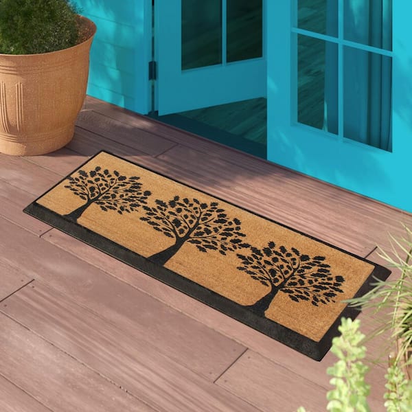 A1 Home Collections A1HC Scrollwork Beautifully Hand Finished for  Indoor/Outdoor Use Black 24 in. x 48 in. Rubber Doormat RI1005-24X48 -  The Home Depot