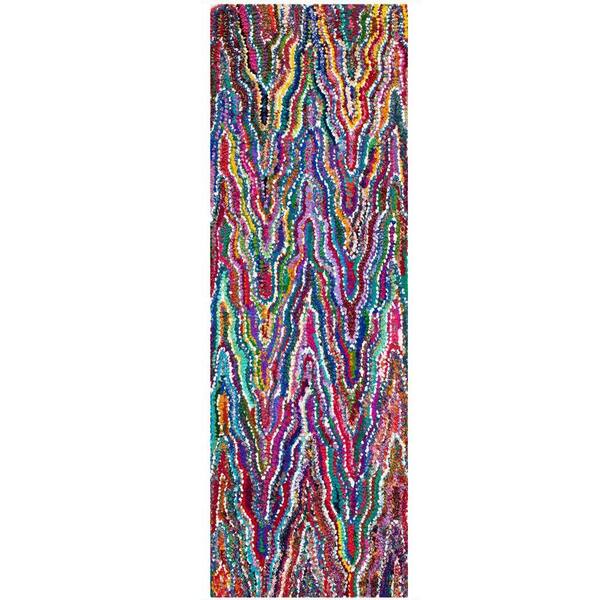 SAFAVIEH Nantucket Multi 2 ft. x 5 ft. Abstract Runner Rug