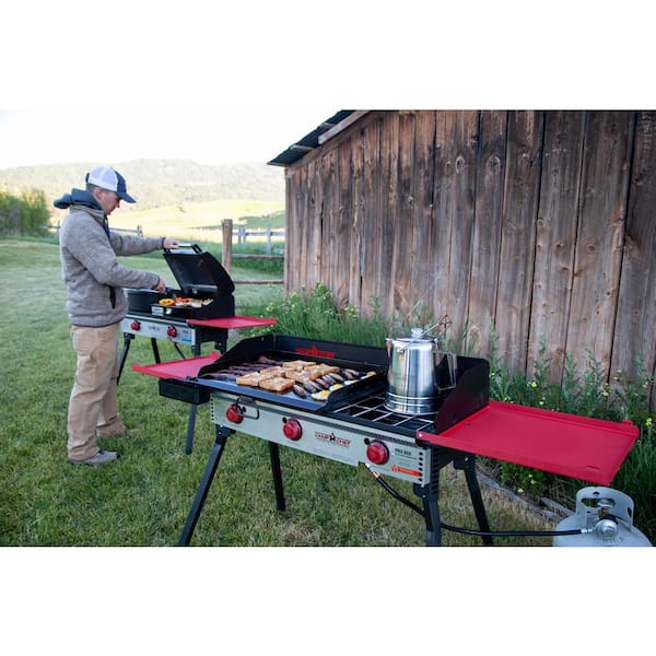 Camp Chef Deluxe 2-Burners Propane Push and Turn Stainless Steel