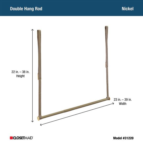 Clothes rod height hot sale