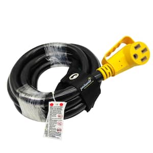15 ft. 6/3+8/1 50 Amp 125/250-Volt NEMA 14-50R Female Connector to 4-Wires Replacement Power cord with Handle, Black