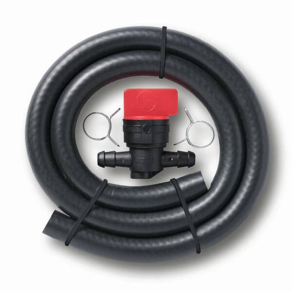 thumbnail interactive-video image 1 of 2-Pack Heavy Duty 1/4" Fuel Shut-Off Valve – Steel In-Line Petcock For Mower/Kart 1 of 5