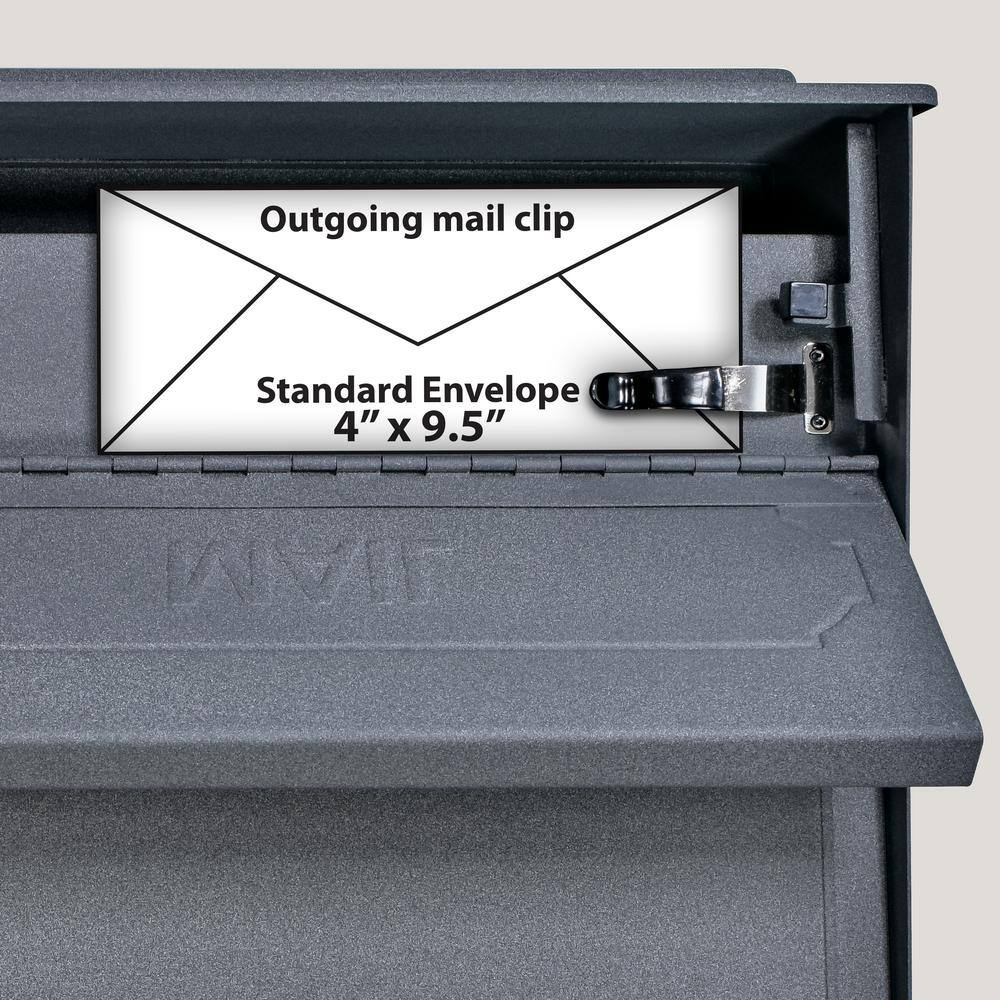 Granite Steel Lockable Wall-Mount Security Mailbox