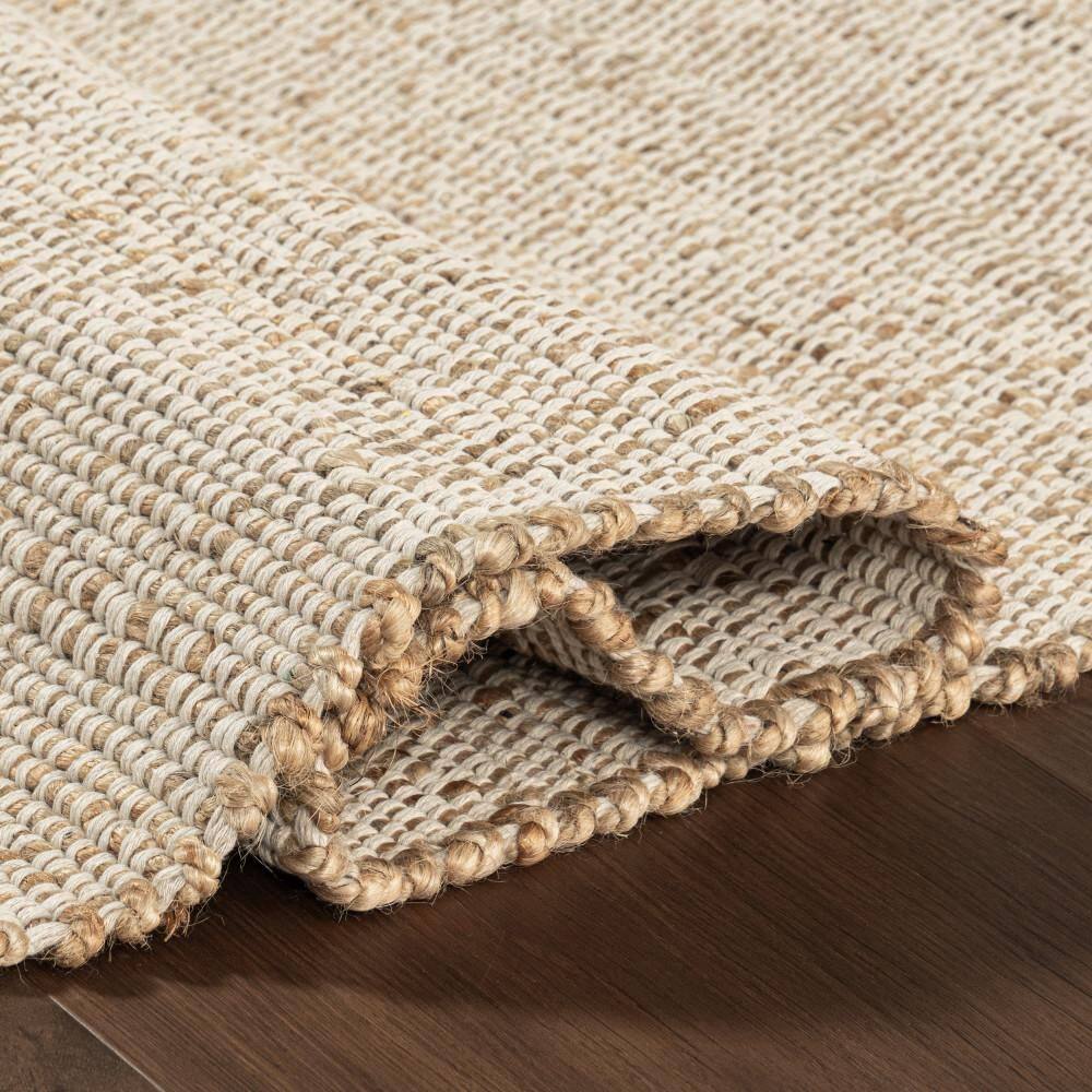 Handwoven Natural Jute Blend 4' x 6' Rectangular Area Rug