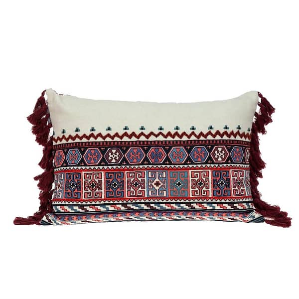 PARKLAND COLLECTION Blossy Transitional Multicolor Lumbar Throw Pillow