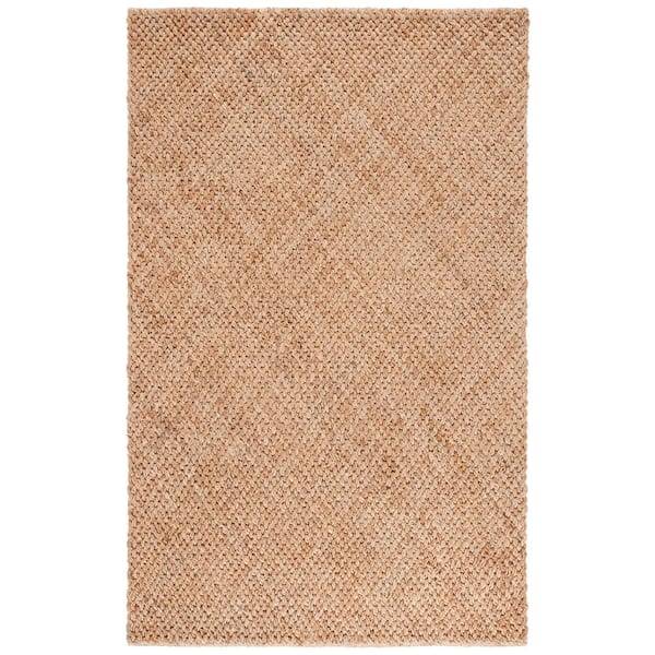 Natural Fiber 4 ft. x 6 ft. Natural Solid Color Area Rug