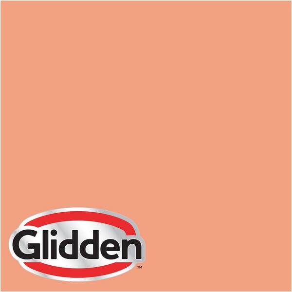 Glidden Premium 1 gal. #HDGO15U Peach Punch Flat Interior Paint with Primer