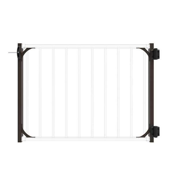Rapid Rail 36 in. Weathered Brown Aluminum Gate Conversion Kit