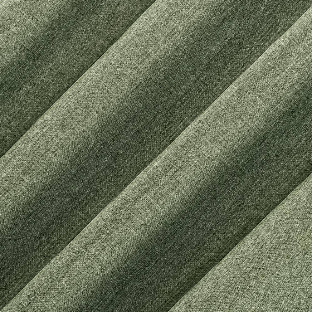 Moss Green Heathered Texture Tab Top Light-Filtering Curtain Panel, 40" x 95"