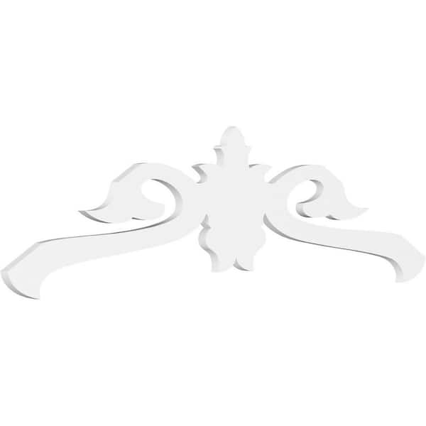 Ekena Millwork Florence 1 in. D x 17-1/2 in. W x 60 in. L Signature Urethane Gable Pediment