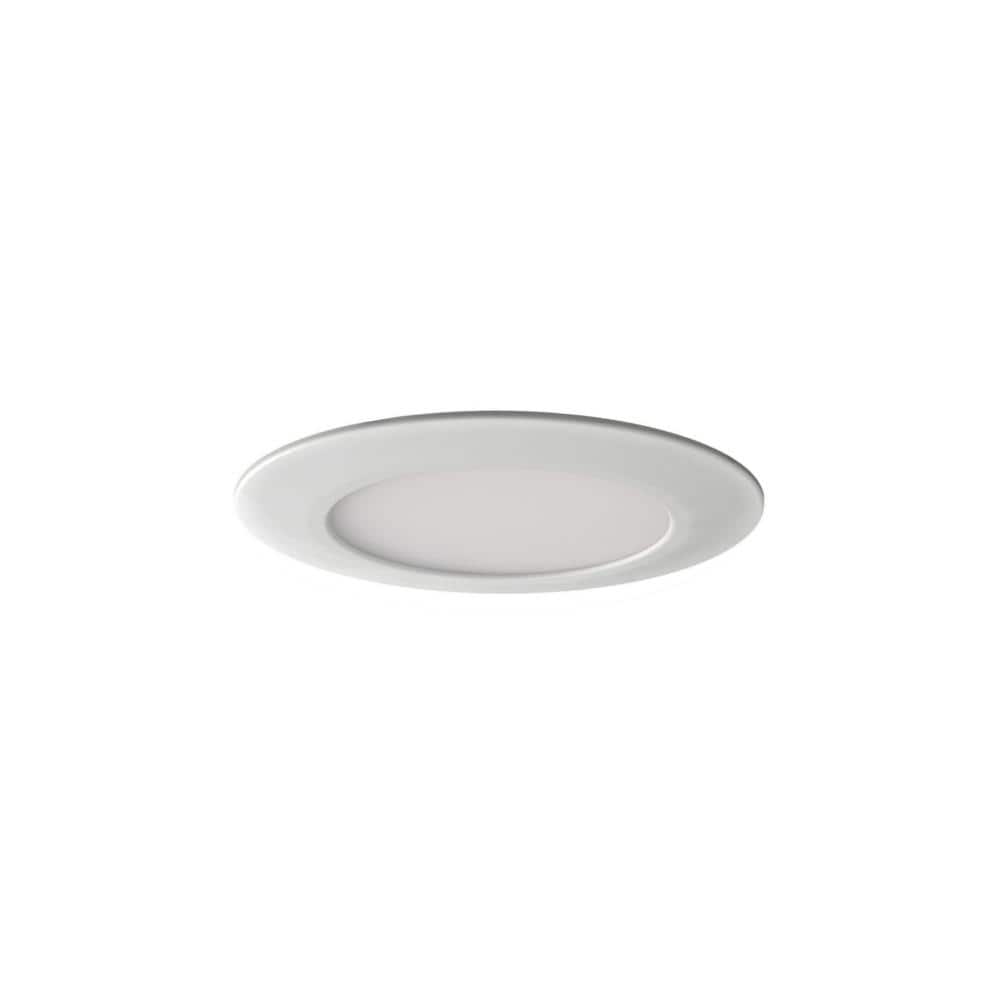 Cranium 4 in. 1-Light White LED Semi-Flush Mount