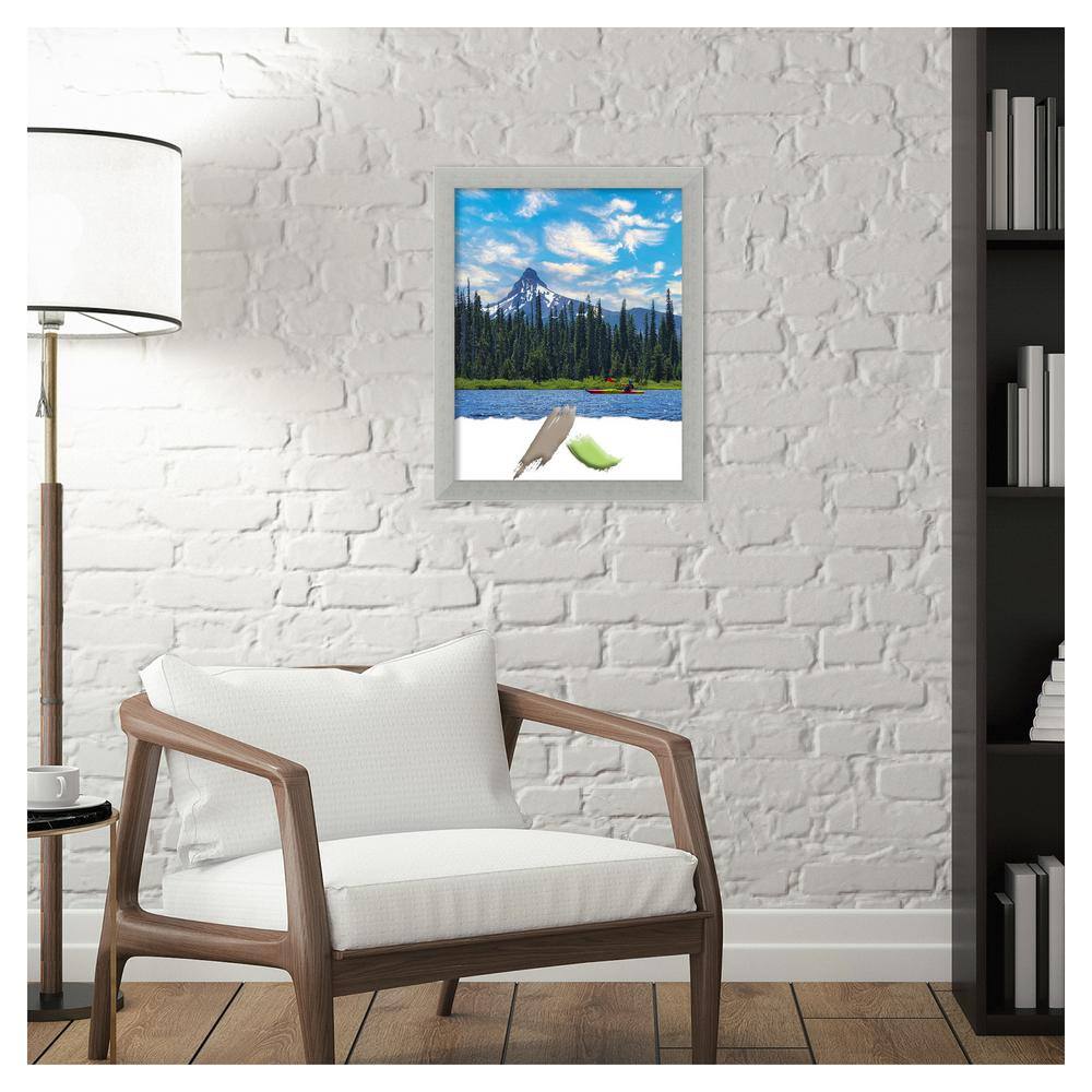 Silver Leaf Distressed Wood 11x14 Wall Picture Frame