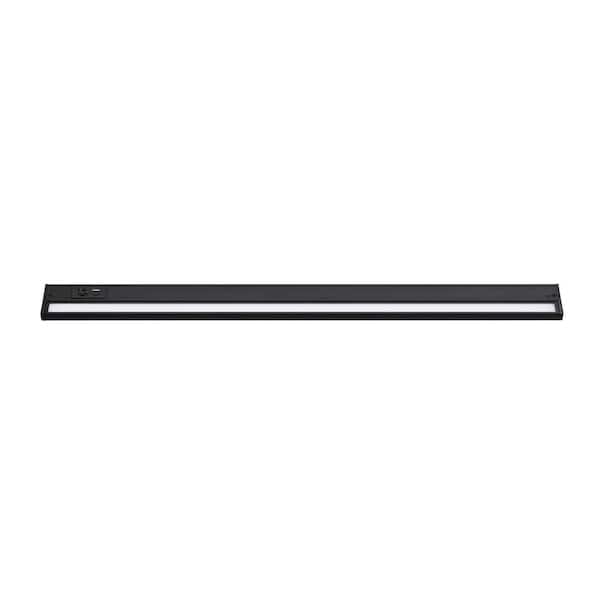Elena 2.75 in. Hardwired Black Integrated LED Under Cabinet Light