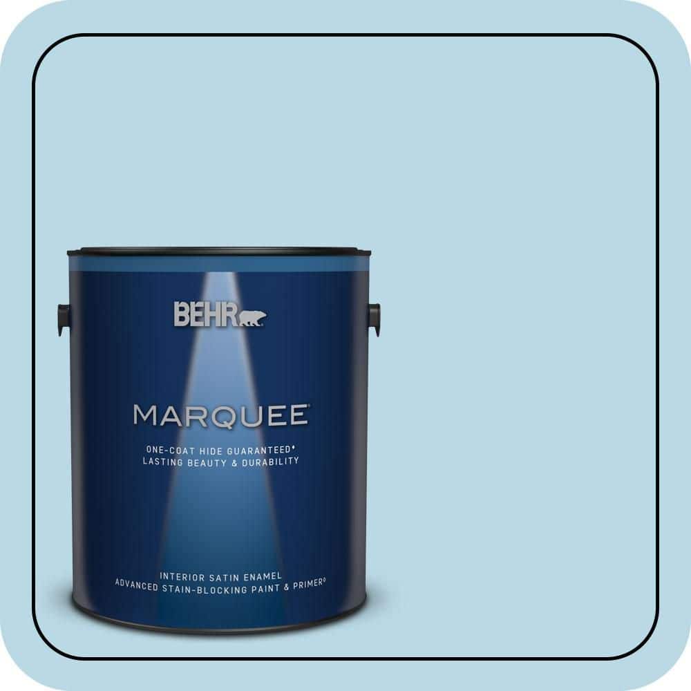 1 gal. #M490-1 Breezy Blue Satin Enamel Interior Paint & Primer price history on PriceWatchPro