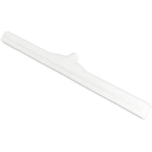 24 in. Plastic Floor Squeegee without Handle in White (6-Case)