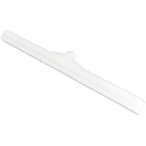 24 in. Plastic Floor Squeegee without Handle in White (6-Case)