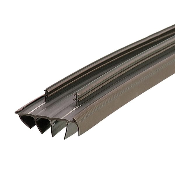 36 in. Brown Vinyl Concealed Kerf/Channel Fit Under Door Seal