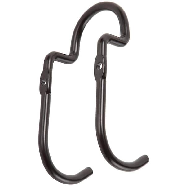 Available in 3 different size Curved Black Metal Hanging Bracket Metal Hooks 