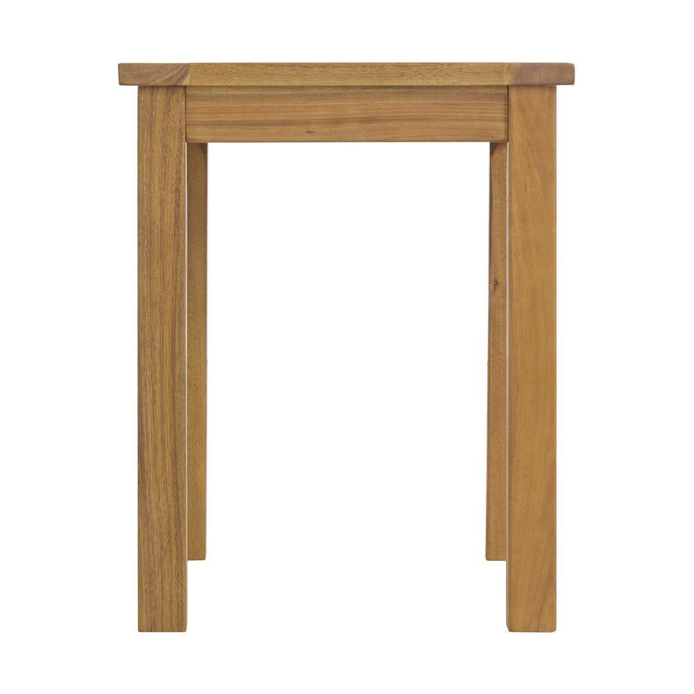 Okemo Natural Acacia Wood Outdoor End Table Set