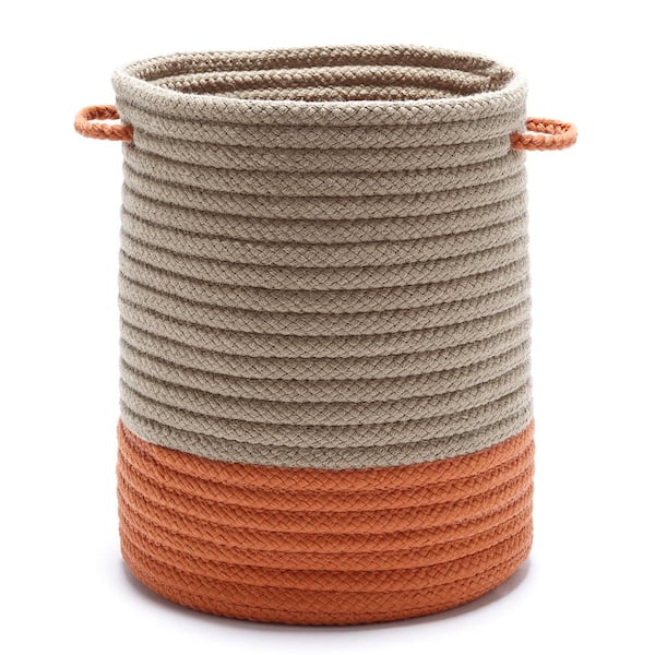 Colonial Mills Harbor Orange Round Polypropylene Basket