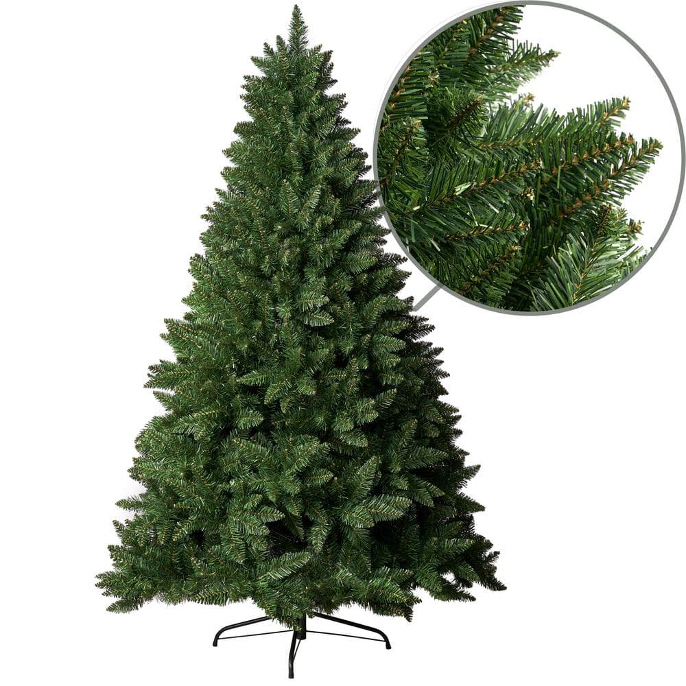 Aurio Lighting 6 ft. Unlit Spruce Artificial Christmas Tree with Hinged ...