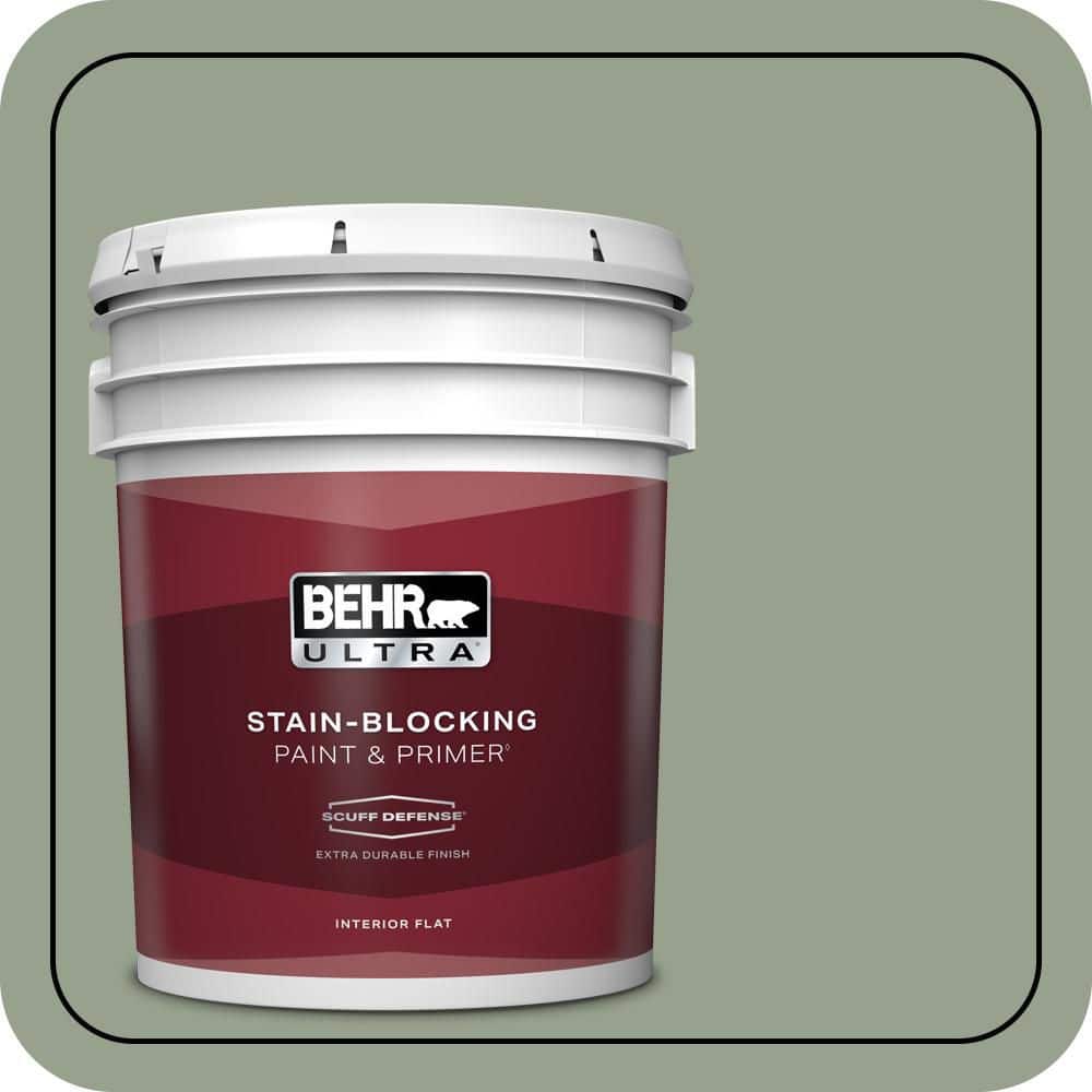 5 gal. #N390-4 Bitter Sage Extra Durable Flat Interior Paint & Primer price history on PriceWatchPro