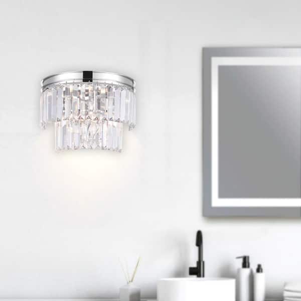 Weiss 4 Light Wall Sconce With Chrome Finish