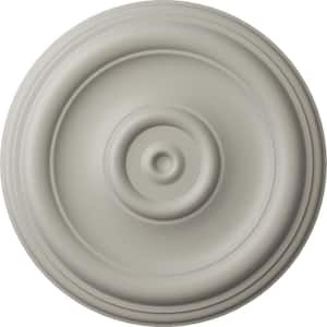 12 in. x 1 in. Traditional Urethane Ceiling Medallion (Fits Canopies upto 2-3/4 in.), Pot of Cream