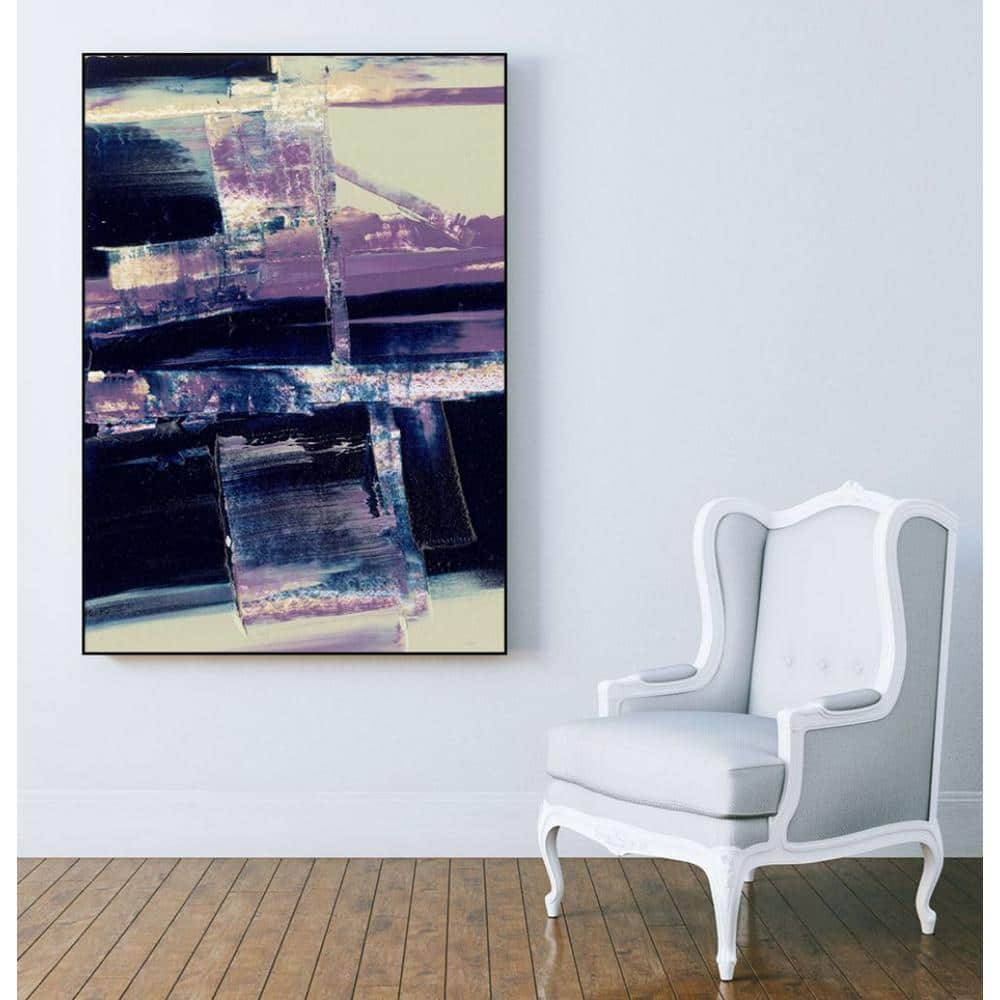 30 in. x 40 in. Violet Fusion I by Sharon Gordon Framed Wall Art