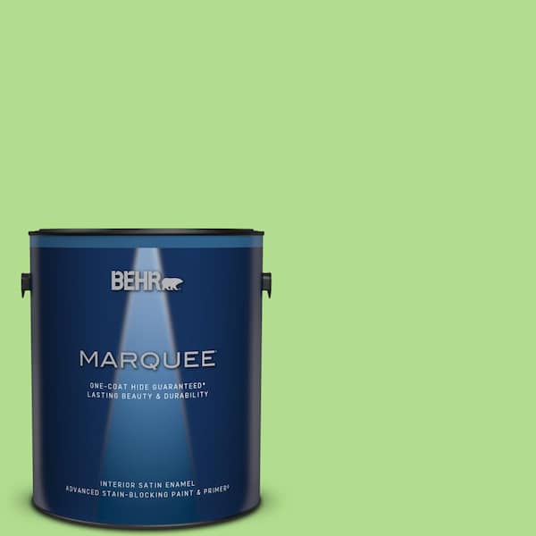 BEHR MARQUEE 1 gal. #MQ4-46 Early Spring One-Coat Hide Satin Enamel Interior Paint & Primer
