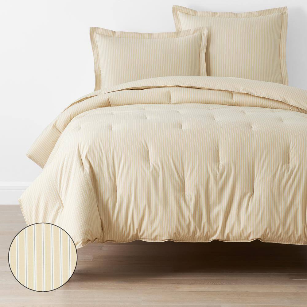 The Company Store Company Cotton Mariel Stripes Gold King/California