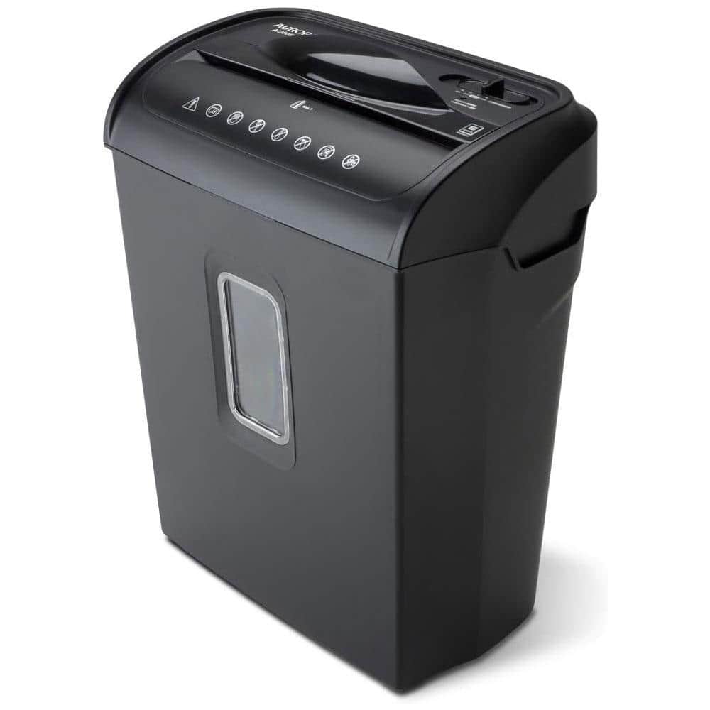 6-Sheet Micro-Cut Paper, Credit Card Security Level P-4 Shredder with 3.5 g