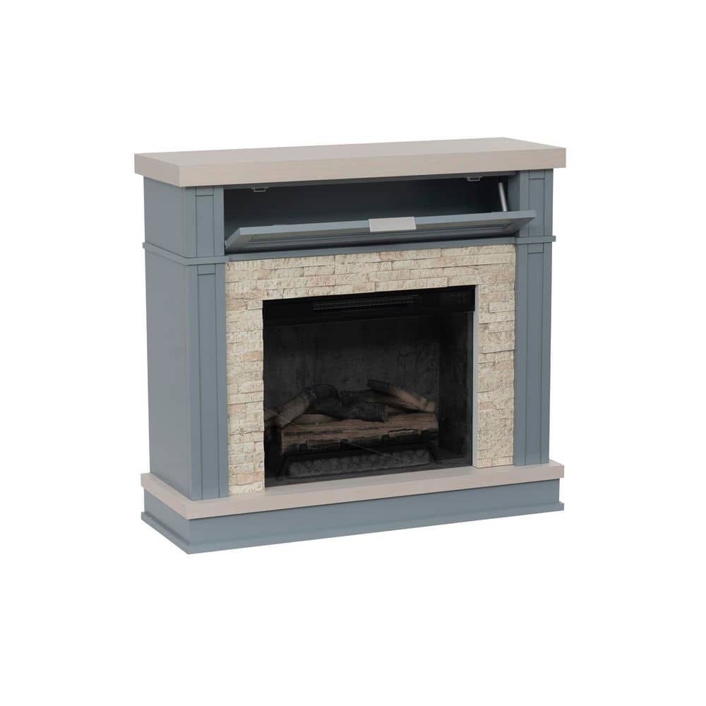 Ephersyn 40 in. Freestanding Electric Fireplace TV Stand in Blue price history on PriceWatchPro