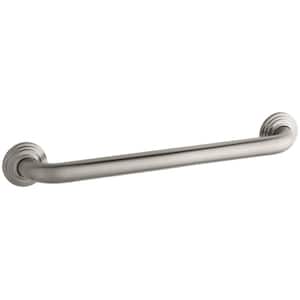 Traditional 18 in. Concealed Screw Grab Bar in Vibrant Brushed Nickel