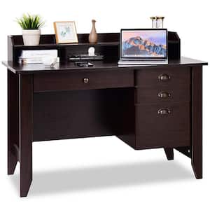 48 in. Brown Computer Desk PC Laptop Writing Table Workstation Student Study Furniture