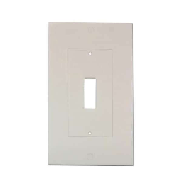 (6-Pack) 1-Gang White Light Switch Foam Weatherstrip Sealer for Standard and Rocker Switches Accessory