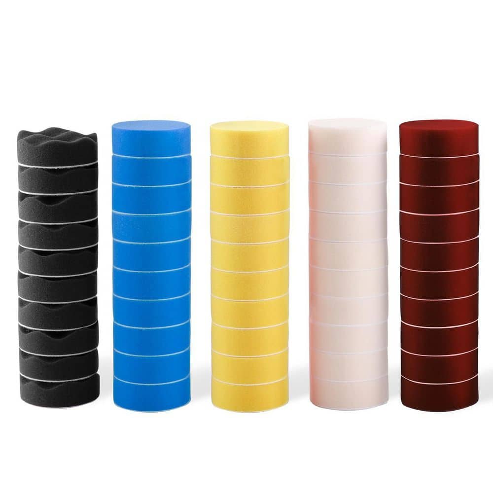 3 Inch Foam Sponge Polishing Pad Kit with Grip Attachment for Car Polisher and Waxing 50pcs-Pack price history on PriceWatchPro