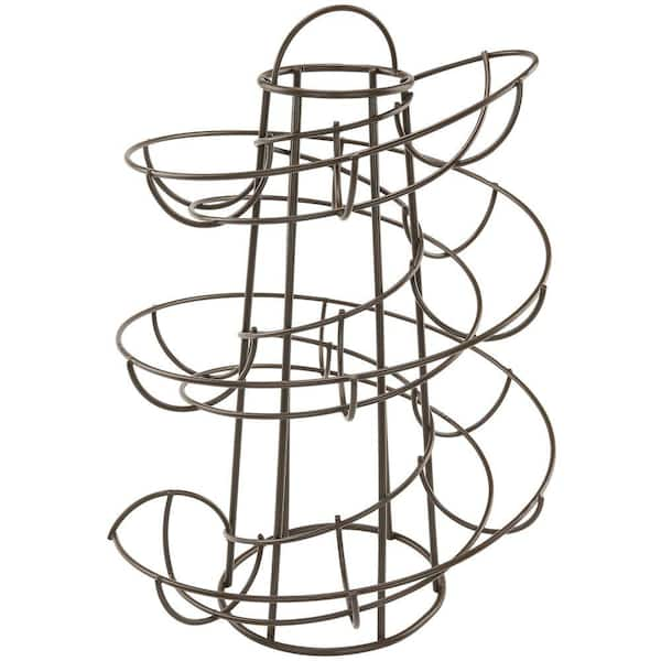 Southern Homewares Brown Egg Skelter Deluxe Modern Spiraling Dispenser Rack