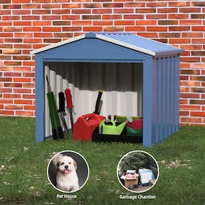 34.65 in. W x 24.41 in. H x 33.07 in. D Outdoor Metal Storage Shed in Blue