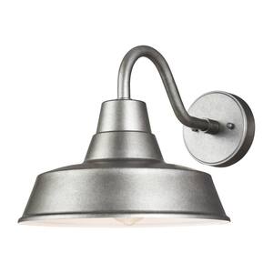 Barn Light 1 Light Weathered Pewter Outdoor Wall Mount Small Lantern Sconce