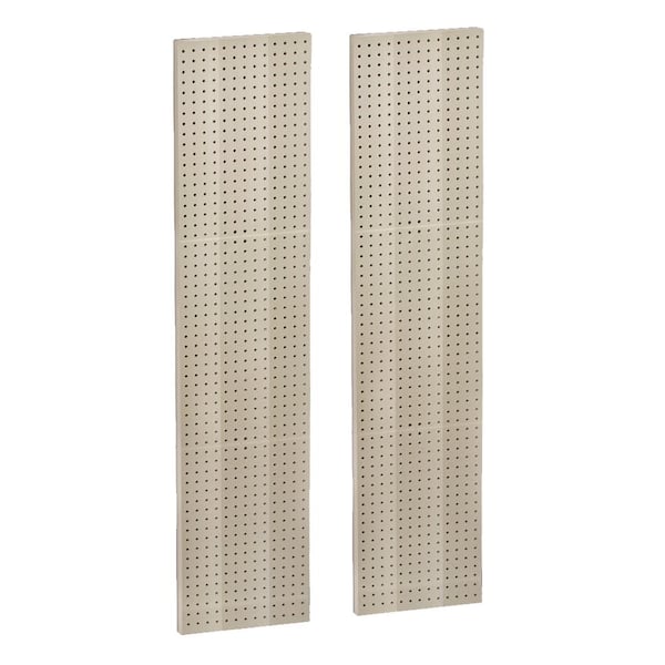 Unbranded 60 in. H x 13.5 in. W Almond Styrene Pegboard with One sided Panel (2-Pieces per Box)