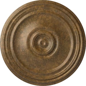 21 in. x 1-1/4 in. Reece Urethane Ceiling Medallion (Fits Canopies upto 6-3/4 in.), Rubbed Bronze
