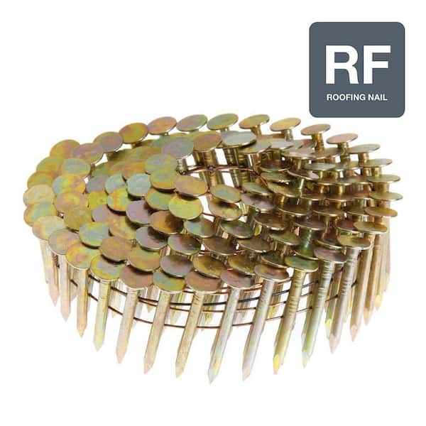 Grip-Rite 1-1/4 in. x 0.120 Electro-Galvanized Coil Roofing Nails (500 per Box)